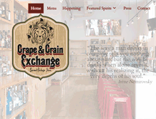Tablet Screenshot of grapeandgrainexchange.com
